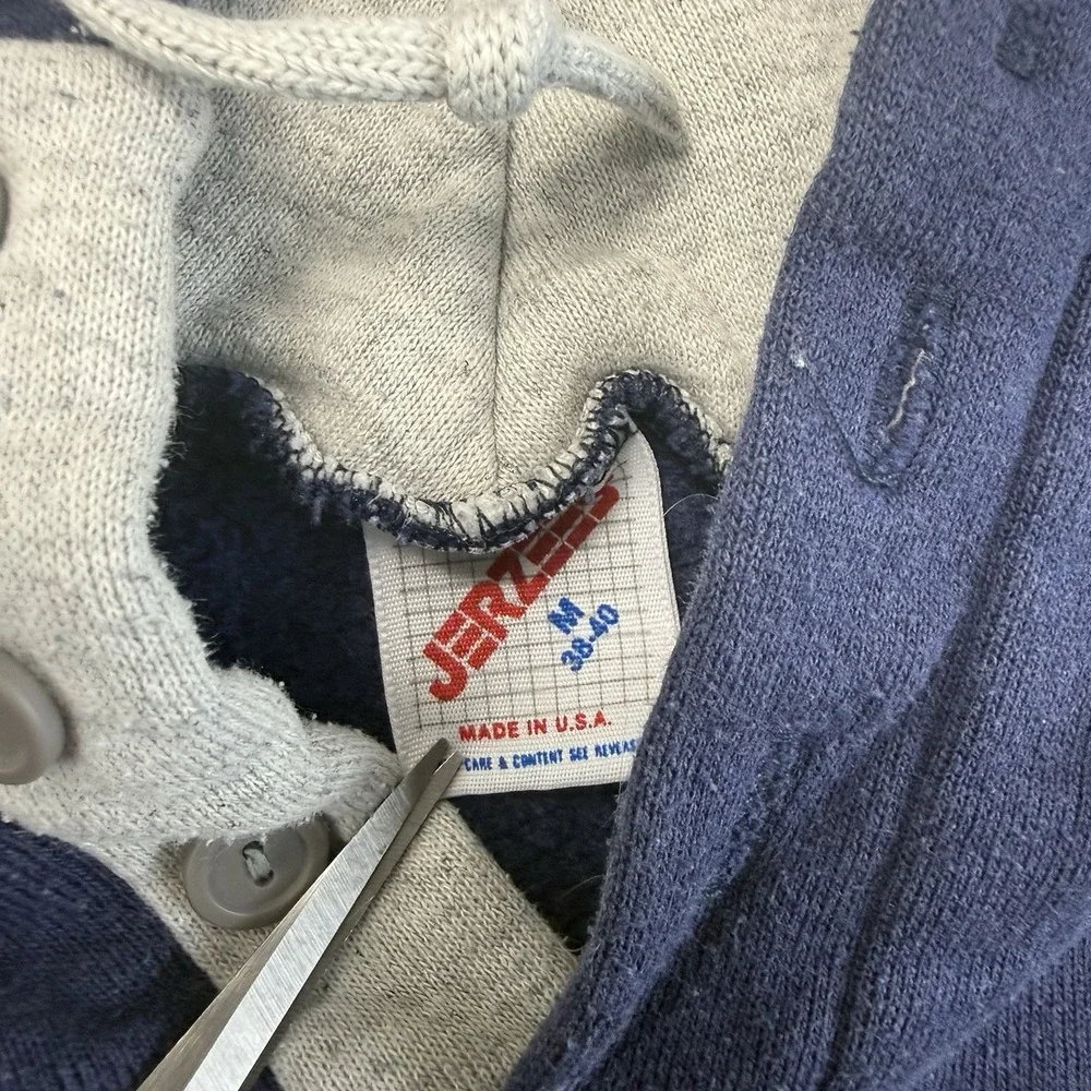 Vintage Harley Davidson Doc's St Louis MO Eagle USA Made Hoodie Mens M Blue